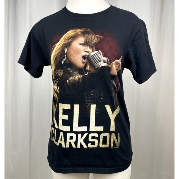 KELLY CLARKSON 2012 Tour Band T-Shirt Mens (S) Graphic Bandtee‎ HANES Idol Rock - Picture 1 of 7